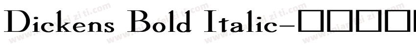 Dickens Bold Italic字体转换